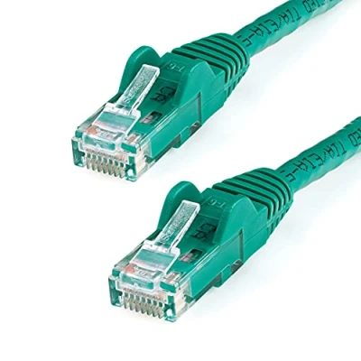 Image of StarTech.com 2m CAT6 Ethernet Cable Green CAT 6 Gigabit Wire 650MHz 100W PoE++ RJ45 UTP Category Network/Patch Cord Snagless w/Strain Relief Fluke Tested UL/TIA Certified (N6PATC2MGN)