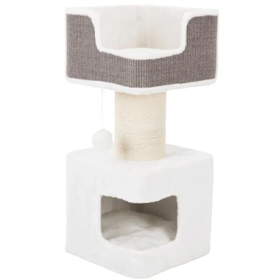 Image of TRIXIE Ava 44668 Cat Scratching Post XXL 86 cm White/Grey