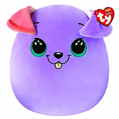Image of TY Toys Squish a Boo Dog Bitsy 20 CM Purple 2009133