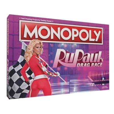 Image of Winning Moves RuPaul’s Drag Race Monopoly Board Game Familiy perfect for 26 players and makes a great gift fans aged 14 up