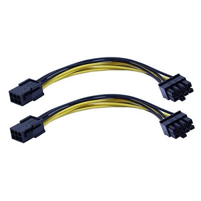 Image of zdyCGTime 2 Pack 6 Pin PCIe to 8 Adapter Power Cable(8 Inchs)