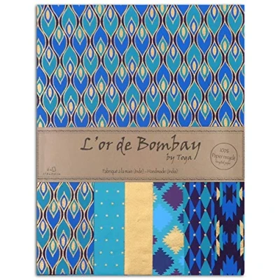 Image of Toga Set of 6 Sheets, Recycled Paper, blueviolet, 21x28cm
