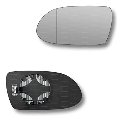 Image of Less4spares Replacement Wing Mirror Glass Left Compatible with Mercedes SLK 2004 2008 CLIP ON Passnager Near Side N/S Heated Blind Spot