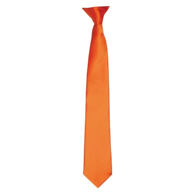 Image of Premier Unisex Adult Satin Tie (Terracotta) Teal One Size