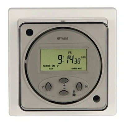Image of Optimum Digital 24 Hour/7 Day Socket Box Time Switch, White, One Size