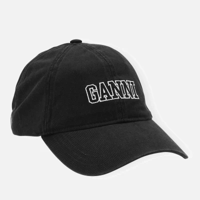 Image of Ganni Naplack Faux Leather Cap