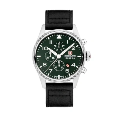 Image of Swiss Military by Chrono Men Analog Quartz Watch with Leather Strap SMWGC0000405