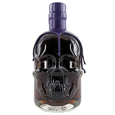 Image of Rum Bastard Cherry Cola Caribbean Spiced Liqueur 50cl Pirate Skull Bottle