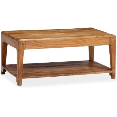 Image of vidaXL Coffee Table Solid Wood 88x50x38 cm