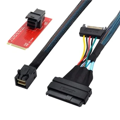 Image of cablecc U.2 U2 Kit SFF 8639 NVME PCIe SSD Adapter &amp; Cable for Mainboard Intel 750 p3600 p3700 M.2 8643…
