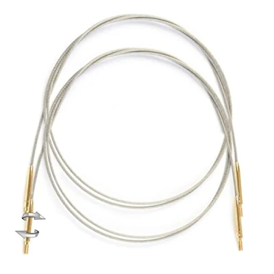 Image of Lantern Moon Swivel Cable, Silver &amp; Brass, 40 cm