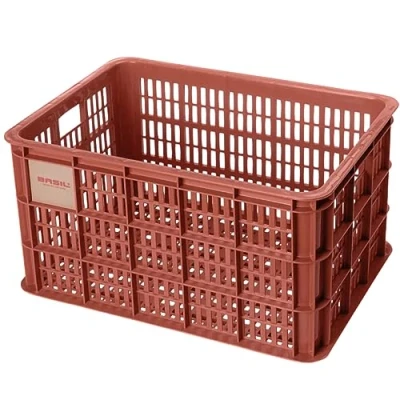Image of Basil B.V. Unisex Adult Crate Bicycle Box, Red, 49.8 x 39 26.5 cm