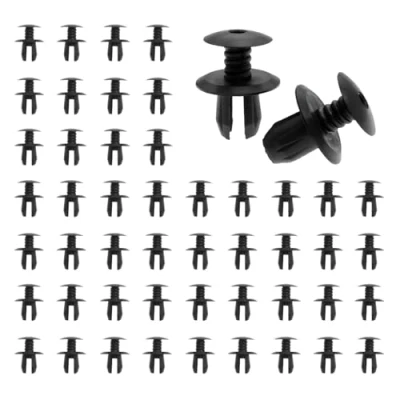 Image of Mtsooning 50 PCS Van Panel Clips, Black Trim Lining Clips Push in Rivets Fasteners Replacement for T4 T5 Transporter Eurovan