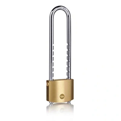 Image of Yale Y110B/50/155/1/B Brass Padlock 50 mm Adjustable Shackle Piece 1 Box, 50mm Einstellbar Bügel
