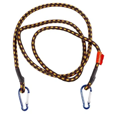 Image of Black 1.8m Bungee Cord with Spring Snap By Blackspur