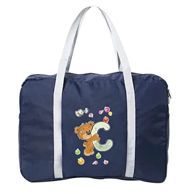 Image of Cabin Bag 45x36x20 for Easyjet Airlines Underseat Travel Holdall Carry on Hand Luggage Weekend Packable Duffel Bag,Sports Fitness (Bear C)