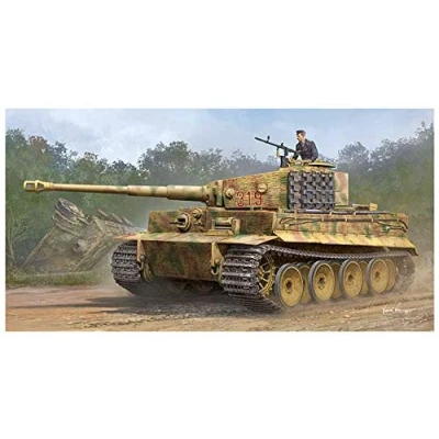 Image of Trumpeter TRU09539 Pz.Kpfw.VI Ausf.E Sd.Kfz.181 Tiger I (Medium Production) w/Zimmerit Plastic Model kit, Coloured