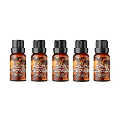 Image of Aroma Energy Walk in The Woods Essential Oil Blend 50ml (5 x 10ml Bottles) Contains Cypress, Sandalwood &amp; Scots Pine 100% Pure Natural