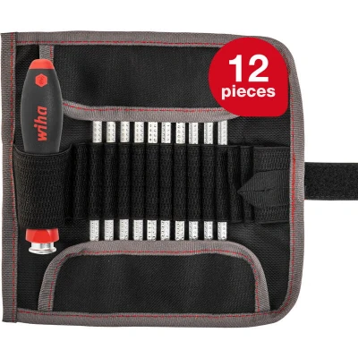 Image of Wiha System 6 SoftFinish Interchangeable Screwdriver Set, 12 Piece