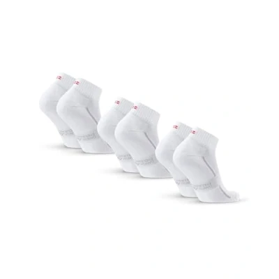 Image of DANISH ENDURANCE Cushioned Sport Socks, Organic Cotton, Quarter for Men &amp; Women, Unisex 3 or 6 pack White 9 12