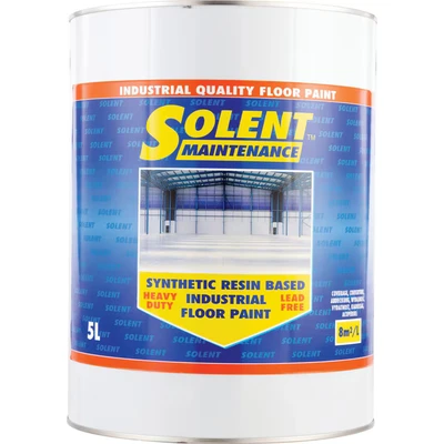 Image of Solent Maintenance Synthetic Resin Based Industrial Safety Yellow Floor Paint 5LTR