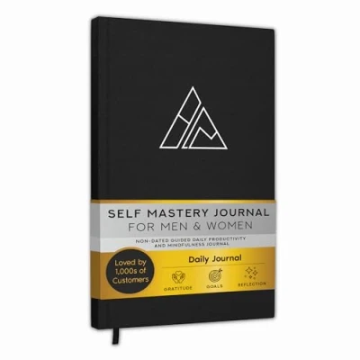 Image of Self Mastery Journal for Men Daily Productivity Happiness, Gratitude, Mindfulness, Care &amp; Reflection Goal/Guided Women Inspirational