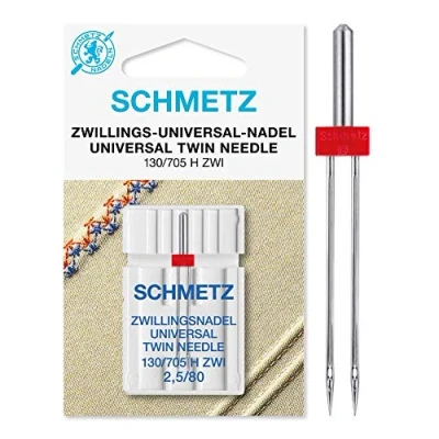 Image of Twin Sewing Machine Needle by Schmetz Size: 2.5/80
