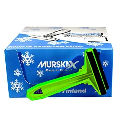 Image of Murska Squeegee Ice Scraper Brass Blade Original of Finland random colour Black Yellow or Green. Indestructible Windscreen Will Scrape Pesky Frost And From Windscreens, Side Windows