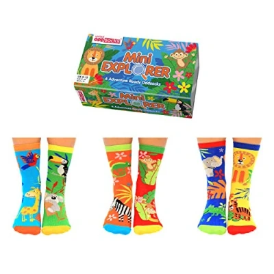 Image of United Oddsocks Mini Explorer 6 for Kids, UK 9 12, EUR 27 30, US 9.5 13, Multicolour
