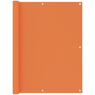 Image of vidaXL Balcony Screen Orange 120x500 cm Oxford Fabric