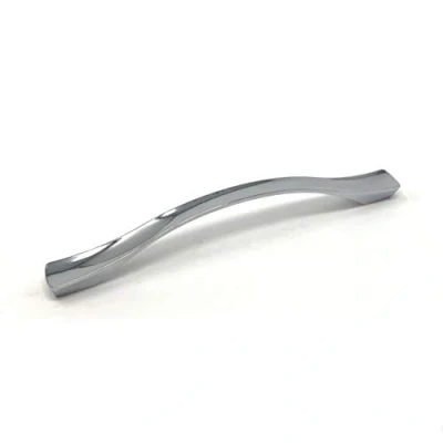 Image of 160mm Arched Polished Chrome Bridge Handle for Kitchen Cabinets Bedroom Bathroom Furniture Cupboards