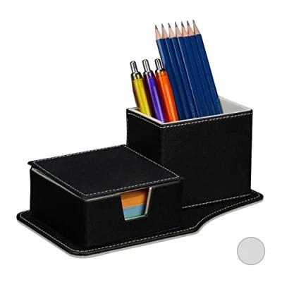 Image of Relaxdays Desk Organiser, Black, 9 x 23.5 12 cm