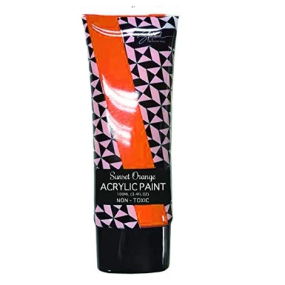 Image of Sketched SUNSET ORANGE 100ML ACRYLIC PAINT