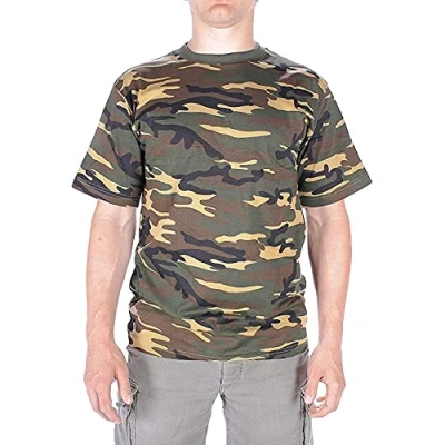Image of Mil Tec Men&#039;s Woodland Shirt, Multicolor, S UK