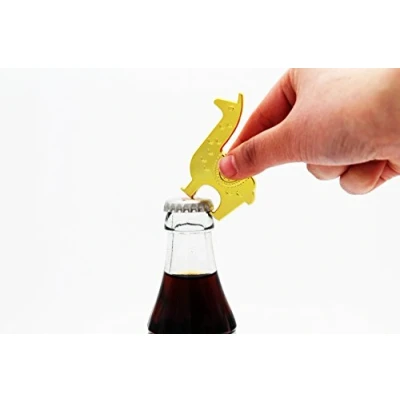 Image of Gift Republic Llama Bottle Opener, Stainless_Steel, Gold
