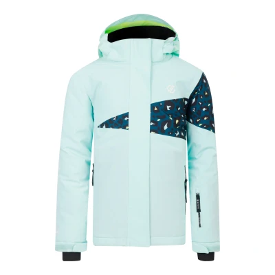 Image of Dare 2b Kids Water repellent Humour Iii Ski Jacket Blue Cheetah Print, Size: 9 10 Years
