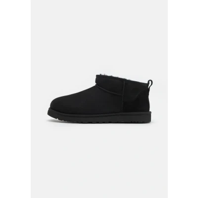 Image of UGG Classic Ultra MINI ankle boots, Men&#039;s, Size: 13, Black Sheepskin
