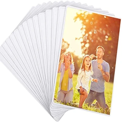 Image of Magicfly Pack of 15 Magnetic Photo Frames 6x4 inch Fridge 15x10 cm Picture Frame Magnets Sleeves for Kids Adult Family White