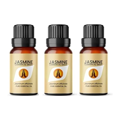 Image of Aroma Energy Jasmine Dilute Essential Oil 30ml (3 x 10ml Bottles) 100% Pure &amp; Natural