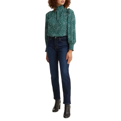 Image of Levi&#039;s Women&#039;s Classic Straight Jeans, Cobalt Haze, 31W / 32L