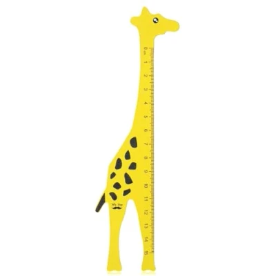 Image of Mr. Pen Wooden Ruler, 15cm, Giraffe Wood Centimeter mm Standard Small Ruler for School, Metric Mini Rulers Kids
