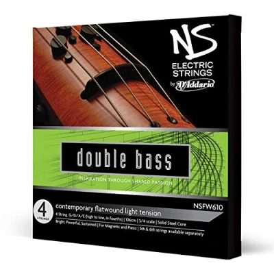 Image of D&#039;Addario NS Electric 3/4 Scale Medium Tension Contemporary Bass String Set