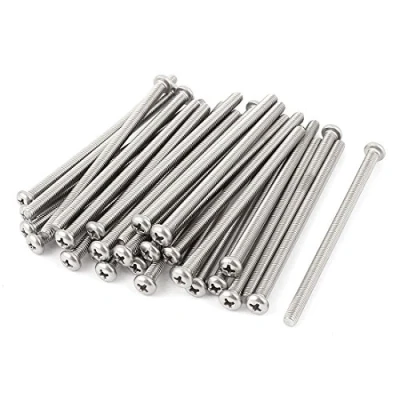 Image of Sourcingmap M5 x 90mm 304 Stainless Steel Phillips Pan Head Screws Bolt 30pcs
