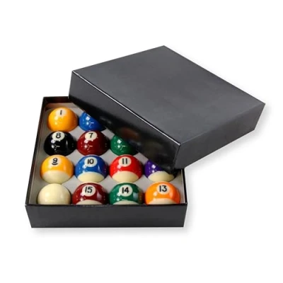 Image of Funky Chalk PREMIUM GRADE 2&quot; Inch (50.8mm) English Pool Balls + 1 7/8 Cue Ball Perfect for Home Tables and Coin operated (Spots Stripes)