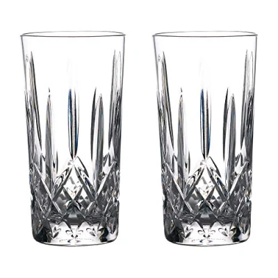 Image of Waterford 1058539 Gin Journeys Lismore Hiball Glasses, Crystal, 400 milliliters, Clear, 16 Ounce