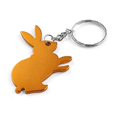 Image of Rabbit Keyring /Novelty Keychain Gold