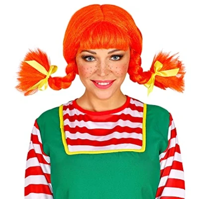 Image of Widmann 11013443 Naughty Girl Wig, multi coloured, Taglia unica