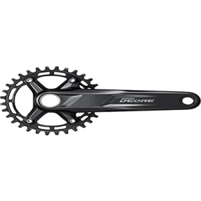 Image of SHIMANO Deore FC M5100 chainset, 10/11 speed, 52 mm chainline, 30T, 170 mm, Black, 785030