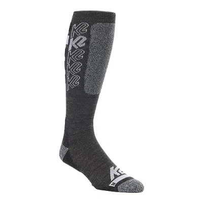 Image of K2 Snow CHAIN LOGO SOCK, Unisex Adult Skiing Socks, gray, L 20H1303.1.2.L