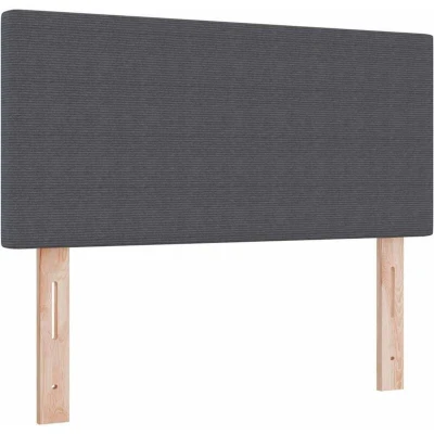 Image of vidaXL Headboard Plain Design Dark Grey 90 cm Corduroy Fabric